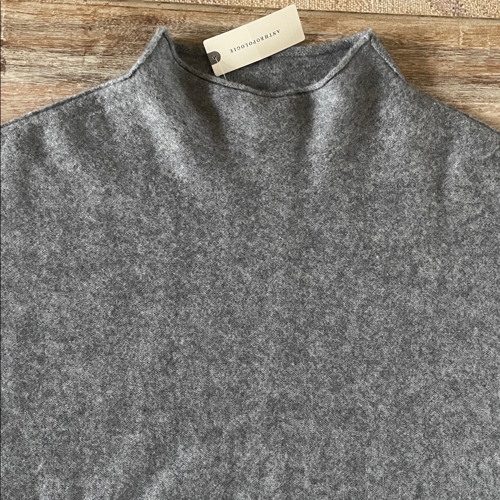New Anthropologie Alani mock neck cashmere sweater - Picture 4 of 11